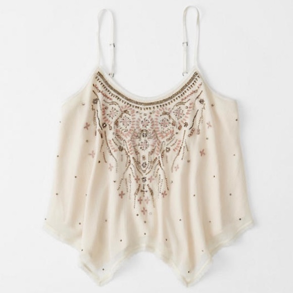 Asymmetric Beaded Cami - Picture 2 of 7